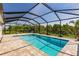 Relaxing screened-in pool with a large patio area at 27261 Guapore Dr, Punta Gorda, FL 33983