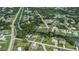 Aerial view of a home with a circle around it in a waterfront community at 2256 Auburn Blvd, Port Charlotte, FL 33948