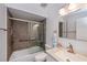 Bathroom with modern shower and updated vanity at 2256 Auburn Blvd, Port Charlotte, FL 33948