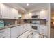 Stylish kitchen featuring white cabinetry, granite countertops, and modern appliances at 2256 Auburn Blvd, Port Charlotte, FL 33948