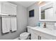 Clean bathroom with a white vanity and updated fixtures at 26262 Nadir Rd # A3, Punta Gorda, FL 33983