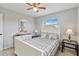 Bright bedroom with a comfortable double bed and plenty of closet space at 108 Boundary Blvd # A&B, Rotonda West, FL 33947
