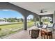 Spacious screened porch overlooking a tranquil waterfront view at 108 Boundary Blvd # A&B, Rotonda West, FL 33947