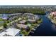 Wide aerial view of waterfront community at 3251 White Ibis Ct # C4, Punta Gorda, FL 33950