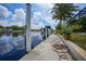 Private boat dock with access to the waterway at 28 Colony Point Dr, Punta Gorda, FL 33950