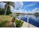 Stunning view of the canal from the backyard, great for relaxing at 28 Colony Point Dr, Punta Gorda, FL 33950