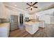 Modern kitchen with stainless steel appliances and white cabinetry at 182 Monica St, Port Charlotte, FL 33954