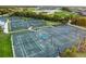 Aerial view of community tennis courts at 14071 Heritage Landing Blvd # 316, Punta Gorda, FL 33955