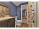 Simple bathroom with a vanity and toilet at 15300 Water Oak Ct, Punta Gorda, FL 33982