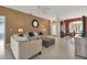 Spacious living room with a view into the dining area at 1708 Palace Ct, Punta Gorda, FL 33980