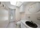 Clean bathroom with single sink vanity and walk-in shower at 4041 Michel Tree St, Port Charlotte, FL 33948