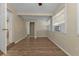 Simple bedroom with mirrored closet and wood-look floors at 22473 Hernando Ave, Port Charlotte, FL 33952