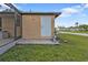 Exterior storage shed with concrete slab, providing extra space at 791 Haleybury St, Port Charlotte, FL 33948