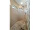 Large walk-in shower with built-in granite seat and dual shower heads at 32121 Washington Loop Rd, Punta Gorda, FL 33982