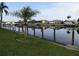 Calm canal with boat docks and waterfront homes at 601 Shreve St # 12B, Punta Gorda, FL 33950