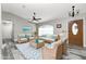 Bright and airy living room featuring stylish furnishings and neutral decor at 3159 Draper Ter, North Port, FL 34286