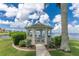 White gazebo overlooking waterfront with seating at 1250 W Marion Ave # 242, Punta Gorda, FL 33950