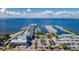 Aerial view of waterfront property with marina and parking at 1250 W Marion Ave # 242, Punta Gorda, FL 33950