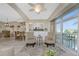 Comfortable living room with water views and open floor plan at 1250 W Marion Ave # 242, Punta Gorda, FL 33950