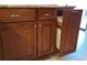 Kitchen features a built-in trash and recycling cabinet at 24395 Suncoast Blvd, Punta Gorda, FL 33980