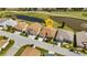 Aerial view showing home's location in a quiet community at 24588 Buckingham Way, Port Charlotte, FL 33980