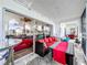Outdoor patio with seating area and red accents at 6568 Fairway Gardens Dr, Bradenton, FL 34203
