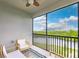 Relaxing screened balcony with scenic water views at 14131 Heritage Landing Blvd # 838, Punta Gorda, FL 33955
