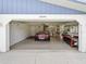 Two-car garage with ample space for vehicles and storage at 18689 Klingler Cir, Port Charlotte, FL 33948