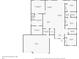 1-story floor plan featuring 3 bedrooms, 2 bathrooms, a kitchen, living room, and a 2-car garage at 16 Tee View Rd, Rotonda West, FL 33947