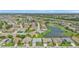 Aerial view showing home location in golf course community at 24703 Buckingham Way, Punta Gorda, FL 33980