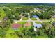 Aerial view of neighborhood with houses and greenery at 4171 Magenta Ave, North Port, FL 34288