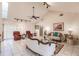 Open living area with a cathedral ceiling and seating area at 2216 Pellam Blvd, Port Charlotte, FL 33948