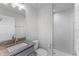 Bathroom with granite vanity and walk-in shower at 9461 Attica Cir, Port Charlotte, FL 33981