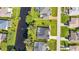 House with a pool in a neighborhood setting near a canal at 286 Mark Twain Ln, Rotonda West, FL 33947