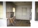 Living room with brick fireplace needs renovation and updating at 702 W Olympia Ave, Punta Gorda, FL 33950