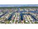 Aerial view of waterfront home and community at 2511 Rio Largo Ct, Punta Gorda, FL 33950