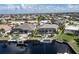 Bird's-eye view of canal-front house at 2511 Rio Largo Ct, Punta Gorda, FL 33950