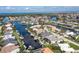 Aerial view of waterfront home and neighborhood at 2511 Rio Largo Ct, Punta Gorda, FL 33950