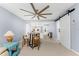 Casual dining area with kitchen access and barn door at 1211 Saxony Cir # B1, Punta Gorda, FL 33983