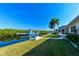 Stunning waterfront property with private boat dock and lush lawn at 729 Macedonia Dr, Punta Gorda, FL 33950