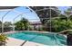 Inviting screened pool area with lush landscaping at 2556 Saturday St, North Port, FL 34288