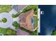 Bird's-eye view of a waterfront home with private dock and pool at 5000 Palermo Dr, Punta Gorda, FL 33950