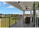 Enjoy the view from this spacious balcony with its comfortable seating and lovely railings at 1425 Park Beach Cir # 127, Punta Gorda, FL 33950