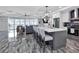 Open concept kitchen with a center island and barstool seating, showcasing the modern living area at 1425 Park Beach Cir # 127, Punta Gorda, FL 33950