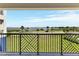 Balcony with water views and modern railing at 1425 Park Beach Cir # 127, Punta Gorda, FL 33950