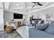 Comfortable living room with sectional sofa and large TV at 1425 Park Beach Cir # 127, Punta Gorda, FL 33950
