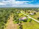 Aerial view showing home's location, lot size, and surrounding landscape at 16407 San Edmundo Rd, Punta Gorda, FL 33955