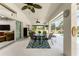 Relaxing covered patio overlooking the pool and lush landscape at 16407 San Edmundo Rd, Punta Gorda, FL 33955