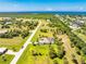 Aerial view of property highlighting location and surrounding landscape at 16407 San Edmundo Rd, Punta Gorda, FL 33955