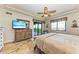 Main bedroom with water views and large dresser at 89 Vivante Blvd # 305, Punta Gorda, FL 33950